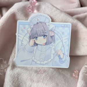 3 inch menhera tenshi kaiwai vinyl anime sticker