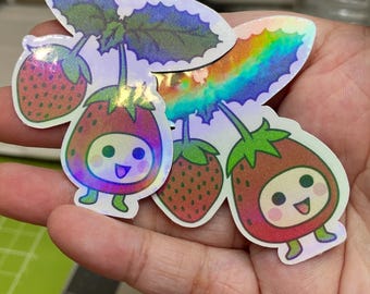 Tamagotchi Sticker Ichigotchi On The Vine