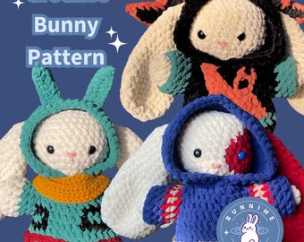 The Big Three Crochet Bunny Digital PDF Pattern