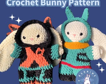 Greatest Hero Duo Crochet Bunny Digital PDF Pattern