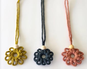 Diffuseur de parfum de voiture en macramé