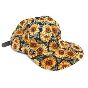 RESERVED FOR DAISY don't buy Vintage 90s Grunge Sunflower All Over Print Adjustable Billed Hat