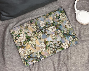 Retro Flower New Macbook Case, Hard Laptop Case for Macbook Air 15/13 Pro 13/14/15/16 2021 2022 M2 2023 2024, Custom Macbook Case