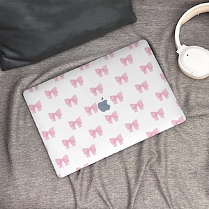 Cute Pink Bows MacBook Case 2025 New Mac Laptop Cover for Macbook Air 15/13/11 Macbook Pro 13/15/14/16 2024 M4 2023 M3 M2 2022 M1