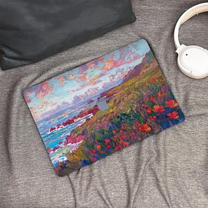 Art Painting New Macbook Case, Hard Laptop Case for Macbook Air15/13 Pro 13/14/15/16 2021 2022 M2 2023 2024, Custom Macbook Case