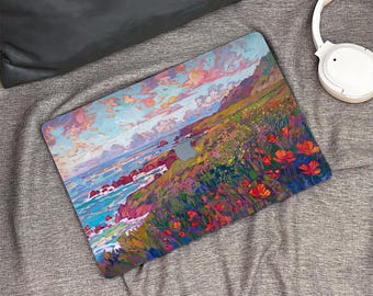 Art Painting New Macbook Case, Hard Laptop Case for Macbook Air15/13 Pro 13/14/15/16 2021 2022 M2 2023 2024, Custom Macbook Case