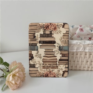 Vintage Book Floral Kindle Case Cover Sleeve, Kindle PaperWhite 12/11/10th Case, Kindle 6&quot;/6.8&quot;/7&quot;, Kindle 2022 2024 Case, Kindle Colorsoft