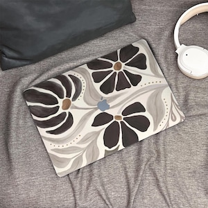Étui Macbook neuf fleurs aquarelle, étui rigide pour ordinateur portable pour Macbook Air 15/13 Pro 13/14/15/16 2021 2022 M2 2023 2024, étui Macbook personnalisé