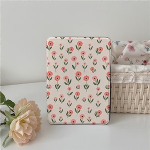 Flower Floral Pattern Kindle Case Cover Sleeve, Kindle PaperWhite 12/11/10th Case, Kindle 6&quot;/6.8&quot;/7&quot;, Kindle 2022 2024 Case,Kindle Colorsoft