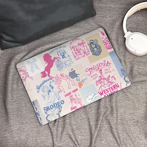 Art Scrapbook Collage New Macbook Case, Hard Laptop Case for Macbook Air 15/13 Pro 13/14/15/16 2021 2022 M2 2023 2024, Custom Macbook Case