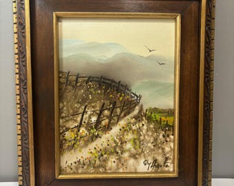 16インチ×19インチの額入り、Ely Agulto によるサイン入りの本物の油絵