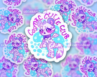 Cosmic Cutie Club Tiger Sticker | Kiss-Cut Vinyl Sticker