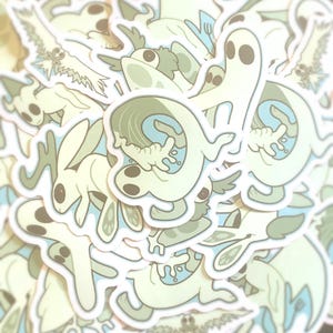 Spooky Cryptids - Matte Vinyl Single Stickers