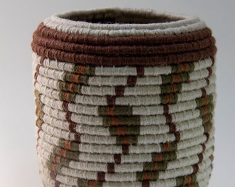 Fall Pathways Coiled Linen Basket