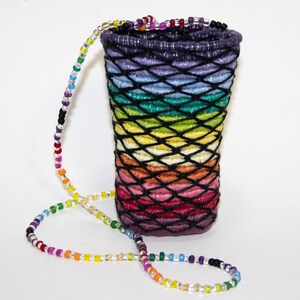 Mermaid Rainbow Ombre Miniature Wearable Basket