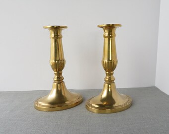 Vintage Brass Candlestick Holders