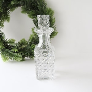 Antique Perfume Bottle Cut Crystal With Stopper