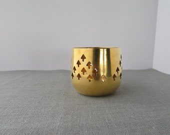 Vintage Brass Votive Candle Holder