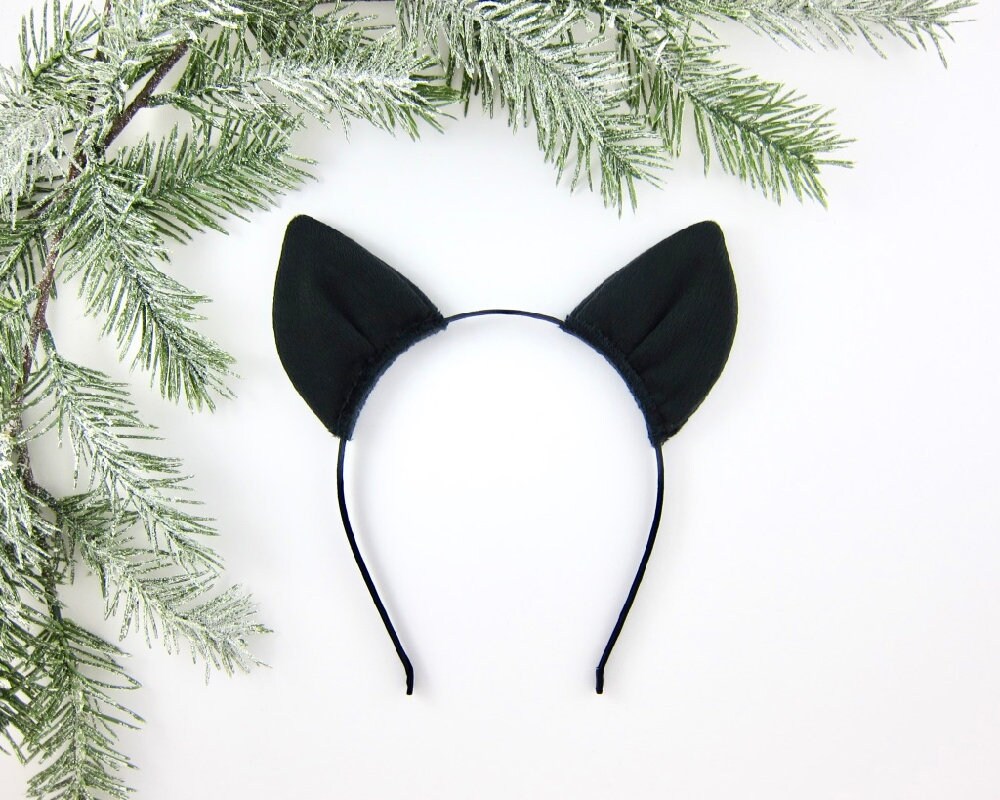 Bat Ears Headband Plush Fabric Bat Ears Headband Etsy