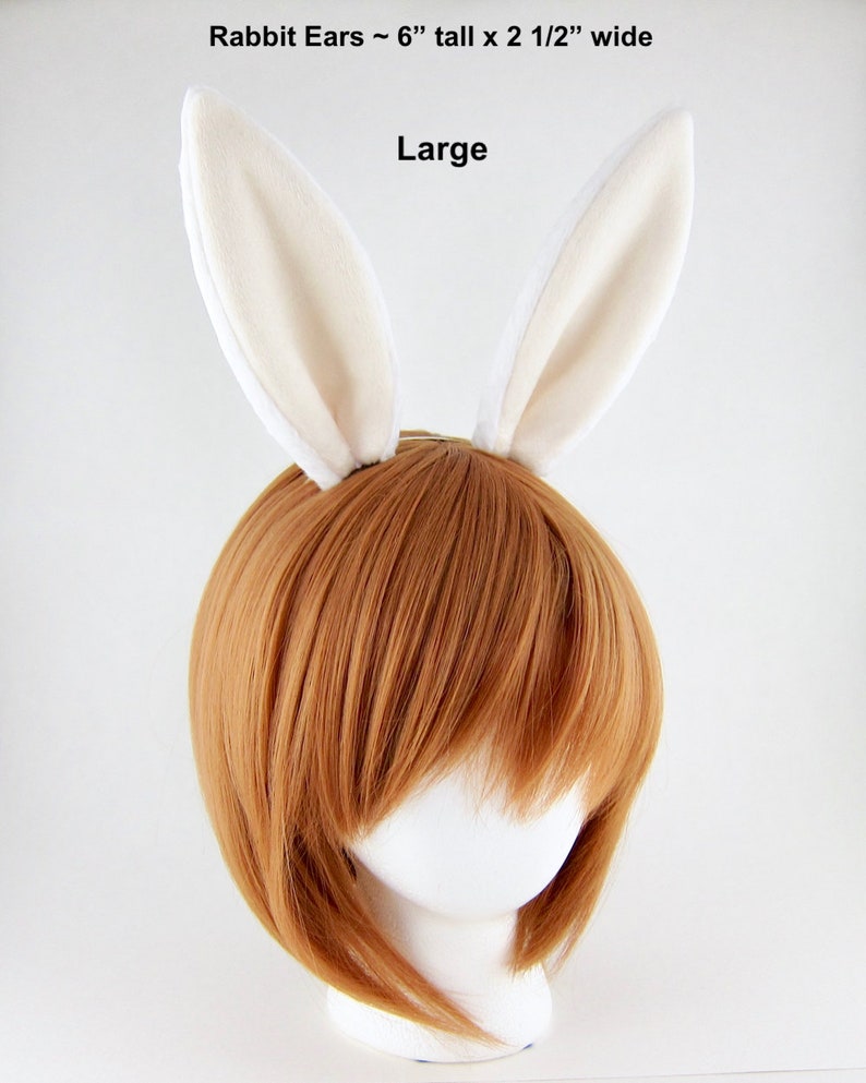 Brown Rabbit Ears Bunny Hair Clips Tan / Ivory Bunny Ears Etsy