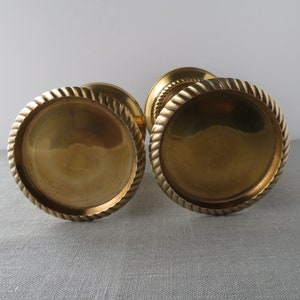 Vintage Brass Pillar Candle Holders image 6