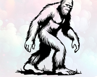 Bigfoot SVG: PNG, Sasquatch Clipart, Vector Design, Laser Cut File (Digital Download)