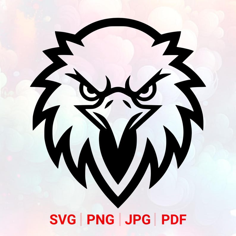 Bald Eagle Head SVG: PNG, Logo Clipart, Vector, Laser Cut File (digital ...