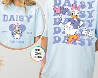 Comfort Colors® Disney Daisy Duck T-Shirt, Daisy Duck Est. 1940 Shirt, Disney Girls Trip Shirt, Disney Vacation Tee, Girls Daisy Duck Shirt