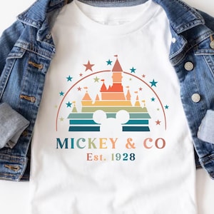 Mickey & Co Est. 1928 Toddler Shirt, Mickey And Friends Kids T-Shirt, Kids Disney Trip Shirt, Disney Castle Kids Shirt, Disney Kids Gift Tee