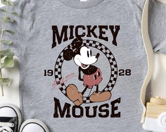 Retro Mickey Mouse Toddler Shirt, Classic Mickey Mouse 1928, Youth Mickey Mouse Tee, Disney Kids Shirt, Mickey Kids Shirts, Kids Disney Trip