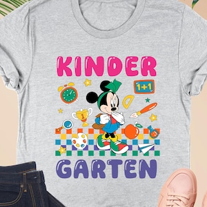 Camiseta de Disney Minnie para el regreso a clases, camiseta de nivel de grado, camiseta para el primer día de clases de maestros, camiseta de Disney para maestros, camisetas de regalo para maestros de primaria