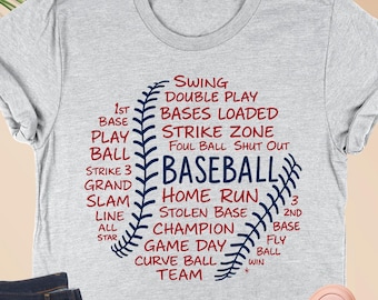 Camiseta de béisbol, camiseta retro de béisbol, camiseta de mamá de béisbol, camiseta de temporada de béisbol, regalo para amantes del béisbol, camiseta de fanático del béisbol, día del juego de béisbol