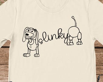 Slinky Dog Shirt, Custom Disney Slinky Dog T-Shirt, Slinky Dog Lover Gift, Dog Lover Family Shirt, Disney Trip Shirt, Slinky Dog Lover Shirt
