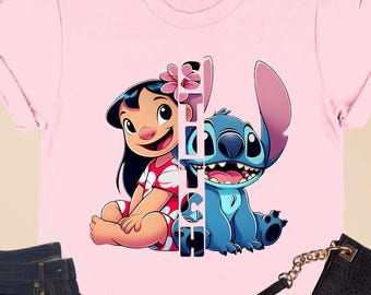 Lilo and Stitch Shirt, Disney Stitch Shirt, Stitch Lover Gift, Disneyland Shirt, Stitch T-Shirt, Girls Stitch Tees, Stitch Disney Trip Shirt