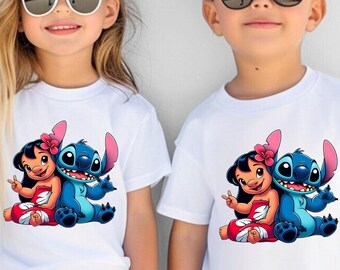 Lilo and Stitch Kids Shirt, Disney Stitch Toddler Shirt, Cute Lilo and Stitch Shirt, Disney Trip Shirt, Girls Stitch Tee, Stitch Lover Gift