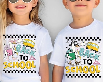 Back To School Kids Shirt, Silly Goose School Bus Youth T-shirt, Kindergarten Student Gift, First Day Of School Shirt, Preschool Toddler Tee