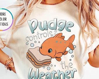 Comfort Colors®  Disney Lilo and Stitch Pudge Controls The Weather Shirt, Disneyland Trip, Disney Fish Pudge Shirt, Magic Kingdom, WDW Tee