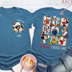 Custom Disney Mickey And Friends Cruise Line Shirts, Family Matching Cruise Tee, Disney Cruise Gift, Cruise Birthday Shirt, Cruise Squad Tee