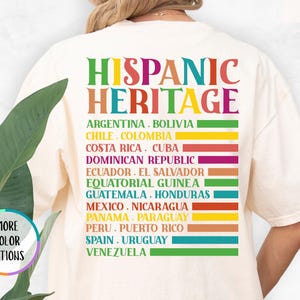 Comfort Colors® Hispanic Heritage Shirt, Hispanic Heritage Month Shirt, Celebrate Hispanic Heritage Month, Gift for Latino, Latina Power Tee