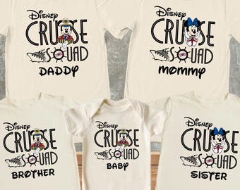 Disney Cruise Squad Custom Shirts, Family Disney Cruise Matching T-Shirts, Mickey and Minnie Cruise Shirt, Disney Cruise Shirts, Cruise Gift