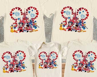 4th of July Mickey & Friends Shirt, Patriotic Family Shirt, Independence Day, Disney 4th of July Shirt, 4th of July Group Shirt, Disney USA