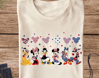 Disney 4th of July Shirt, Mickey and Friends 4th Of July Shirt, Patriotic Memorial Day Tee, Magical Independence Day, Disney Patriotic Shirt