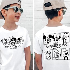 Kids Mickey And Co Shirt, Mickey And Friends Toddler Shirts, Kids Disney Trip, Disney Characters Birthday Boy Girl Tees, Friends Kids Tshirt