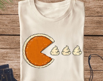 Pumpkin Pie Thanksgiving Shirt, Pumpkin Season Shirt, Funny Thanksgiving Tee, Thanksgiving Humor, Pumpkin Patch Day Gift, Gamer Thanksgiving