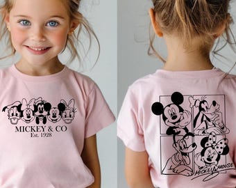 Mickey And Friends Kids Shirt, Mickey And Co Front and Back Toddler T-Shirt, Kids Disney Trip Shirt, Toddler Boy Gift, Girls Disney Trip Tee