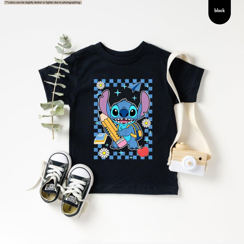 Stitch and Angel Back To School Shirt, Disney First Day Of School Shirt, Kids School Shirts, Pre-K Tee, Kindergarten Shirt, 1st Grade Shirts image 5