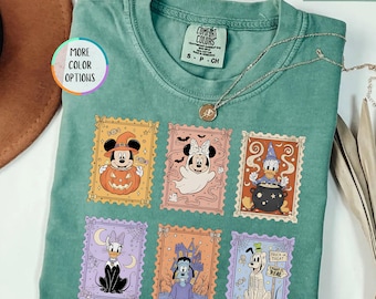 Comfort Colors® Disney Halloween T-Shirts, Mickey and Friends, Besties Halloween Tee, Disneyland Halloween Trip Shirt, Disney Spooky Season