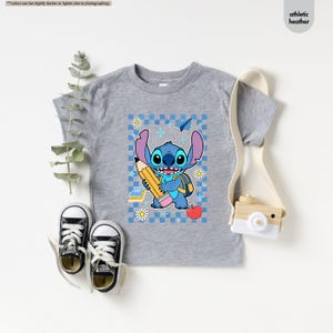 Stitch and Angel Back To School Shirt, Disney First Day Of School Shirt, Kids School Shirts, Pre-K Tee, Kindergarten Shirt, 1st Grade Shirts image 6