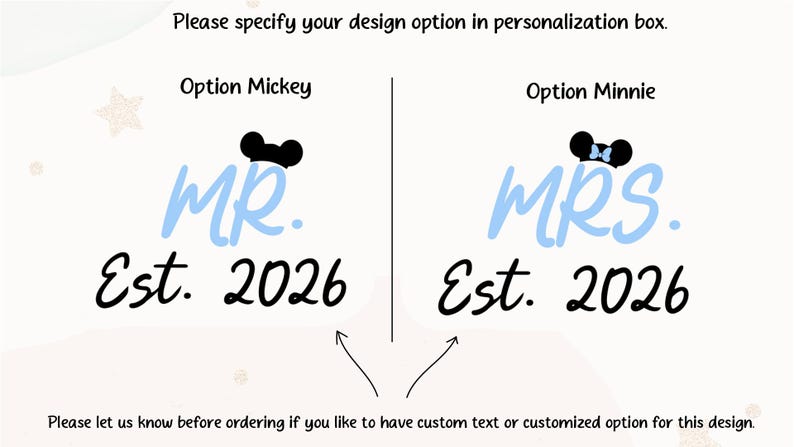 Custom Mickey Minnie Couple Disney Wedding Happily Ever After Shirt, Mr Mrs Ears T-Shirts, WDW Disneyland Castle Wife Husband Honeymoon Trip image 2