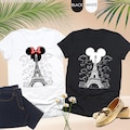 Mickey Minnie Eiffel Tower Shirt, Disneyland Paris Couple Tee, Disney Paris Shirt, Disneyland Paris Vacation, Disney Trip Shirt, Mouse Ears